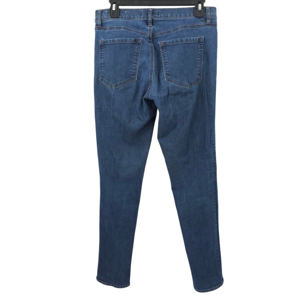 Loft Modern Skinny Jeans Womens Size 28/6 Mid Rise Dark Wash Stretch Denim - Picture 2 of 14